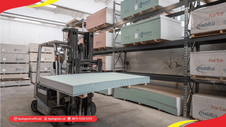 Pengiriman gypsum dan material interior untuk kebutuhan proyek ke Papua