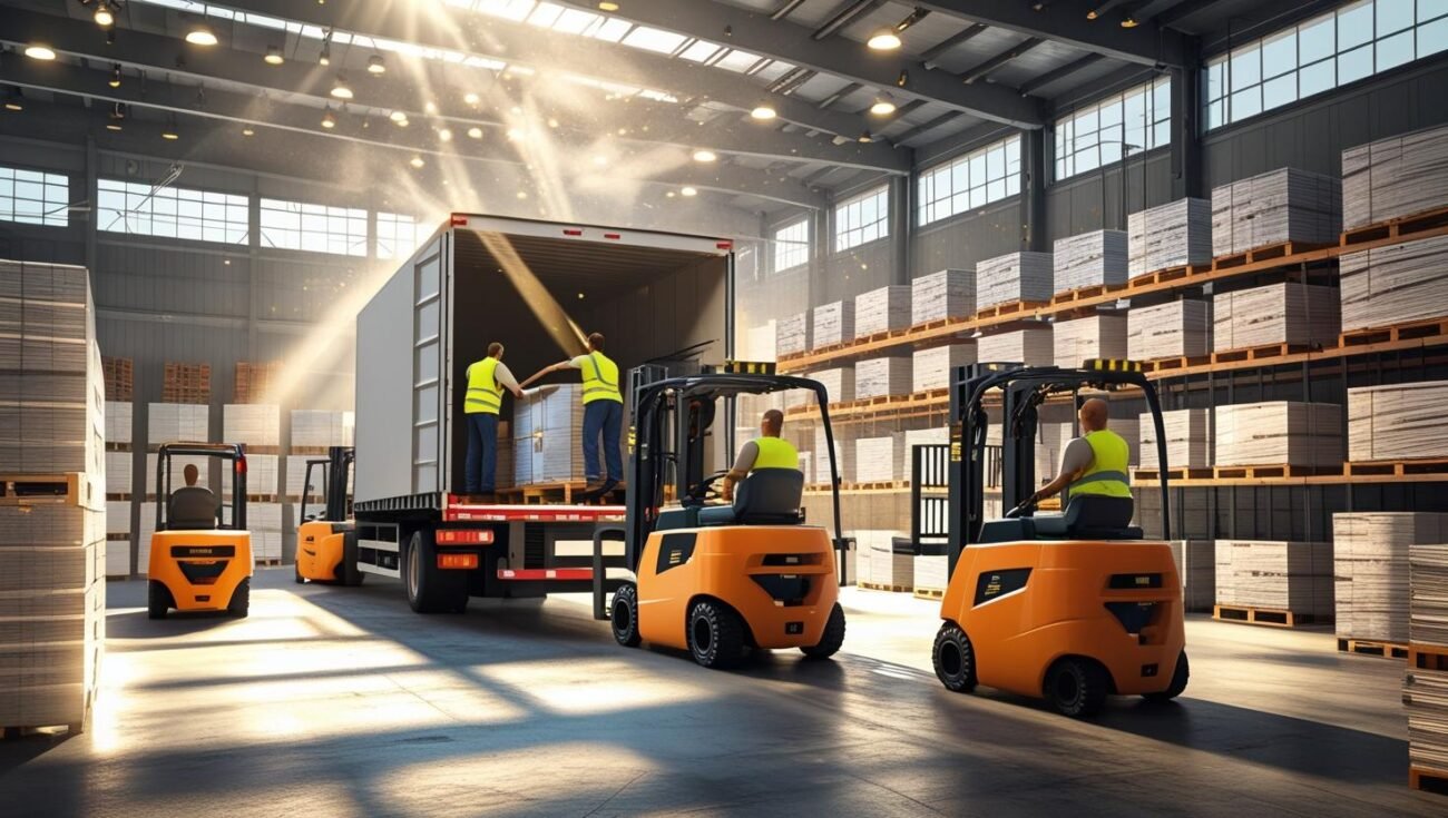 gudang di kawasan pergudangan