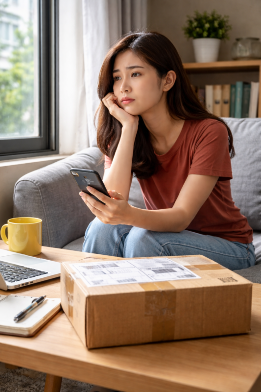 keterlambatan paket atau paket telat