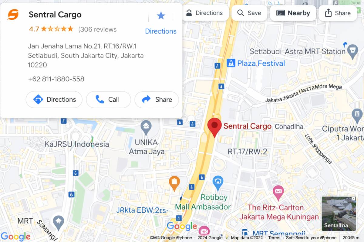 sentral cargo terdekat